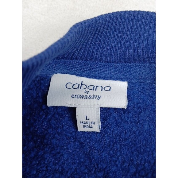 Crown & Ivy Womens Stripe Rainbow Sweater Top Soft Comfy Side Slits Sz L - Picture 8 of 9